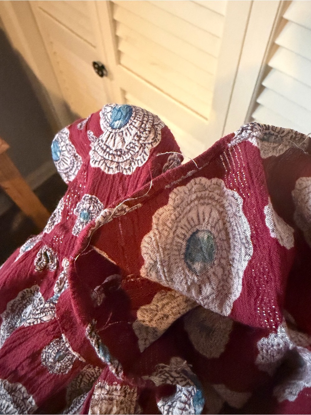 Women's Burgundy Rockin C Twist-Front Dress - Picture 8 of 8
